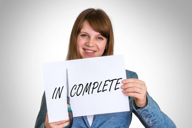 candidature incomplète