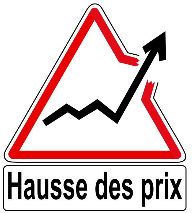 Illustration hausse des prix